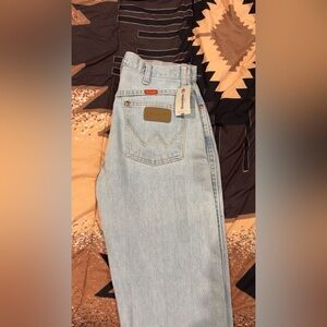 Wrangler Light Blue High-Rise Denim Jeans